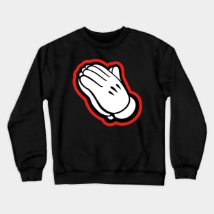 Praying hands-red Crewneck Sweatshirt